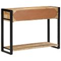 vidaXL Konzolový stolík 100x35x75 cm Masívne hrubé drevo Mango