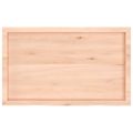 vidaXL Stolová doska 100x60x(2-4) cm neošetrený dubový masív