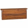 vidaXL Vešiak Hnedá 70 x 11 x 27 cm Masívne mahagónové drevo