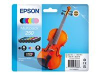 Epson 250 Multipack - 6-balenie - čierna, žltá, azúrová, purpurová, svetloazúrová, svetlofialová - originálne - blistr - atramentová kazeta - pre P/N: C11CL95401, C11CL95402