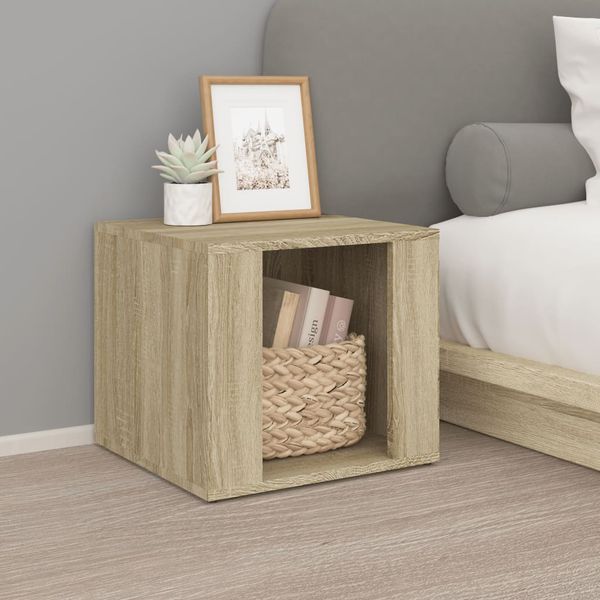 vidaXL Nočný stolík dub sonoma 41x40x36 cm spracované drevo