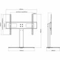 vidaXL Podstavec pod TV 37-55-pal. obrazovka max. VESA 400x400mm 30 kg