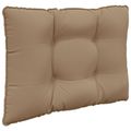 vidaXL Vankúš na vonkajšiu pohovku Polyester Sivohnedá 60 x 50,5 cm