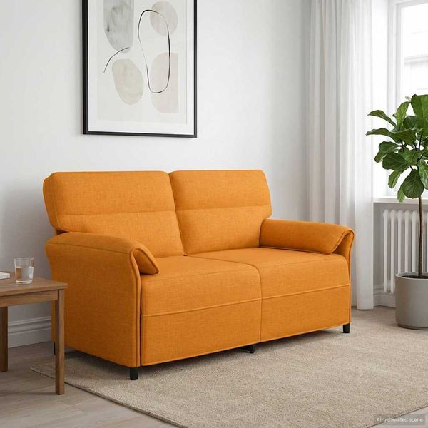 vidaXL Pohovka 100% polyester, kovový rám, MDF, Preglejka