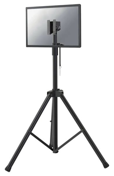 Neomounts NS-FS200BLACK / Plochý displej / Notebookový podstavec - (výška: 108-178 cm) / Čierny Držák, VESA, pre ploché displeje, úhlopriečka 10"-32", pre notebooky do 17", výška 108-178cm, oceľ, čierny