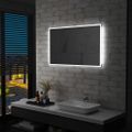 vidaXL Kúpeľňové nástenné zrkadlo s LED osvetlením 100x60 cm