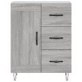 vidaXL Vysoká skrinka sivý dub sonoma 69,5x34x180 cm spracované drevo