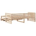 vidaXL Denná posteľ so zásuvkami 90x200 cm masívna borovica