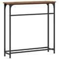 vidaXL Konzolový stôl Staré drevo 75 x 19,5 x 75 cm Kompozitné drevo