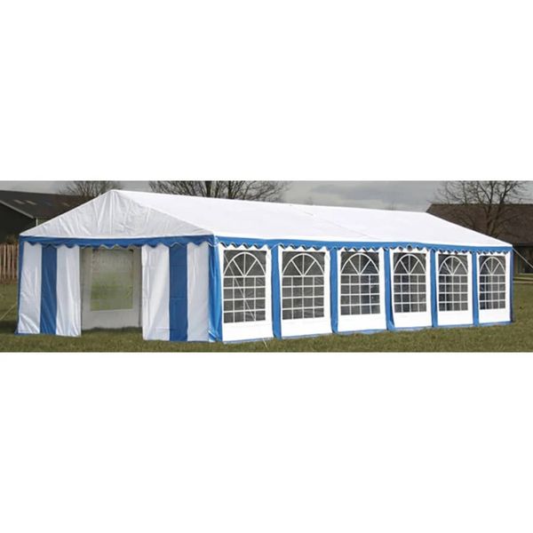 Krytie pre party stan horné a bočné panely 12x6 m modro-biely