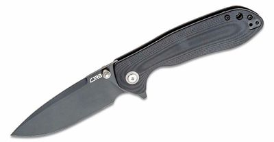 CJRB J1920-BBK Scoria vreckový nôž 8,8 cm, celočierna, G10