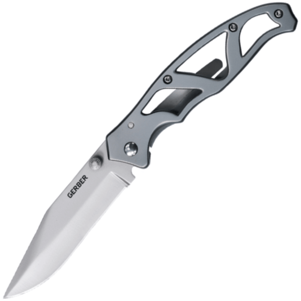 Gerber 22-48448 Paraframe II Plain Edge vreckový nôž 9 cm, matná, celooceľový