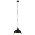vidaXL Industriálna závesná lampa 32 cm, čierna E27
