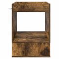 vidaXL Koncový stôl Dymová dub 40 x 40 x 56 cm Kompozitné drevo
