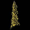 vidaXL Vianočný stromček 100 LED Teplá biela 120 cm Ratan