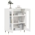 vidaXL Komoda lesklá biela 69,5x34x90 cm spracované drevo
