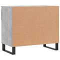 vidaXL Botník betónovo sivý 70x36x60 cm spracované drevo