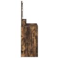vidaXL Toaletný stolík Dymová dub 75,5 x 41 x 135 cm Kompozitné drevo