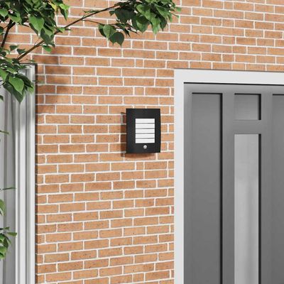 vidaXL Exteriérové nástenné svietidlo Čierna 23.5 x 9 x 26 cm