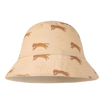 Obojstranný klobúčik s UPF 50+ Brown Leopard