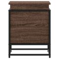 vidaXL Úložný box s vekom hnedý dub 40x40x51,5 cm kompozitné drevo