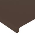 vidaXL Posteľný rám s čelom hnedý 160x200 cm umelá koža