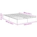 vidaXL Otomanový posteľný rám s úložiskom Sonoma dub 203 x 120 x 25 cm