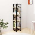 vidaXL Knižnica so 4 policami 40x30x140 cm, borovicový masív