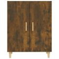 vidaXL Komoda dymový dub 70x34x90 cm spracované drevo