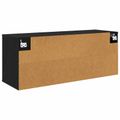 vidaXL Nástenný TV kabinet BORNE 102 x 33 x 40 cm Čierny dub