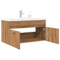 VidaXL Kúpeľňová skrinka pod umývadlo vstavaným umývadlom Artisan Dub