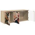 vidaXL Nástenný TV kabinet BORNE 102 x 33 x 40 cm Dub sonoma