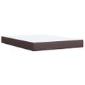 vidaXL Boxspring posteľ s matracom tmavohnedá 160x200 cm látka