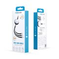 Forever 3v1 kábel USB - Lightning + 2x USB-C 1,2 m 100W čierny