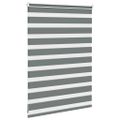 vidaXL Zebra roleta tmavošedá 95x100 cm šírka látky 90,9 cm polyester
