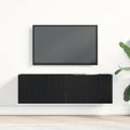 vidaXL TV skrinka 100 x 30 x 30 cm Čierny dub Kompozitné drevo