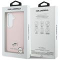 Puzdro Karl Lagerfeld Saffiano KC Metal Logo MagSafe pre Samsung Galaxy S26 ružové