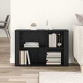 vidaXL Servírovacia skriňa Čierny dub 80 x 30 x 53 cm Kompozitné drevo