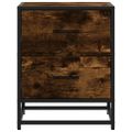 vidaXL Nočné stolíky 2 ks dymový dub 40x31x50 cm kompozitné drevo