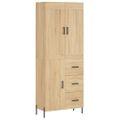 vidaXL Vysoká skrinka dub sonoma 69,5x34x180 cm spracované drevo