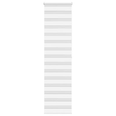 vidaXL Zebra roleta biela 55x200 cm šírka látky 50,9 cm polyester