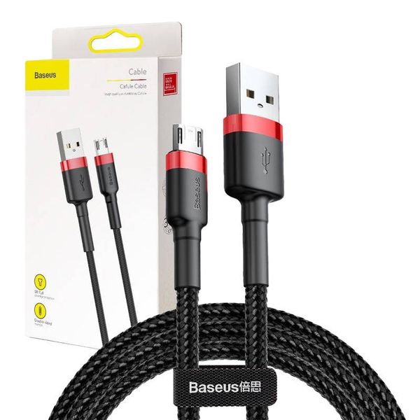 Baseus Cafule Micro USB kábel 2A 3 m (čierny+červený)