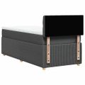 vidaXL Boxspring posteľ s matracom tmavosivá 100x200 cm látka
