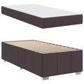 vidaXL Rám postele s matracmi Tmavohnedá 90 x 200 cm látka