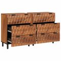 vidaXL Servírovacia skriňa 2 ks 60 x 33 x 75 cm Masívne mango drevo