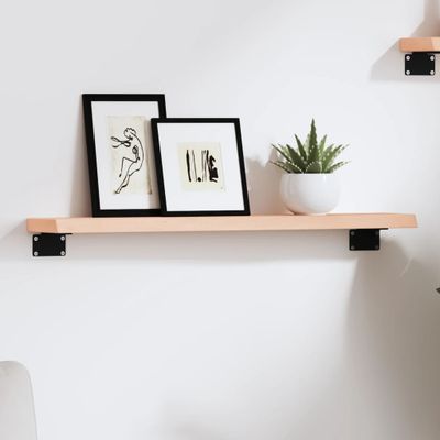 vidaXL Nástenná polica 60x10x2 cm neošetrený dubový masív