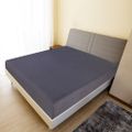 vidaXL Priliehavé prestieradlo Jersey antracitové 90x200 cm bavlna