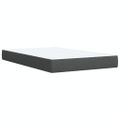 vidaXL Boxspring posteľ s matracom, tmavosivá 120x190 cm, látka