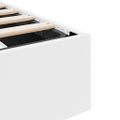 vidaXL Úložná posteľ s úložiskom Čistá biela 100 x 190 cm Umelá koža