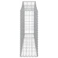 vidaXL Oblúkové gabionové koše 50ks 200x30x80/100cm pozinkované železo